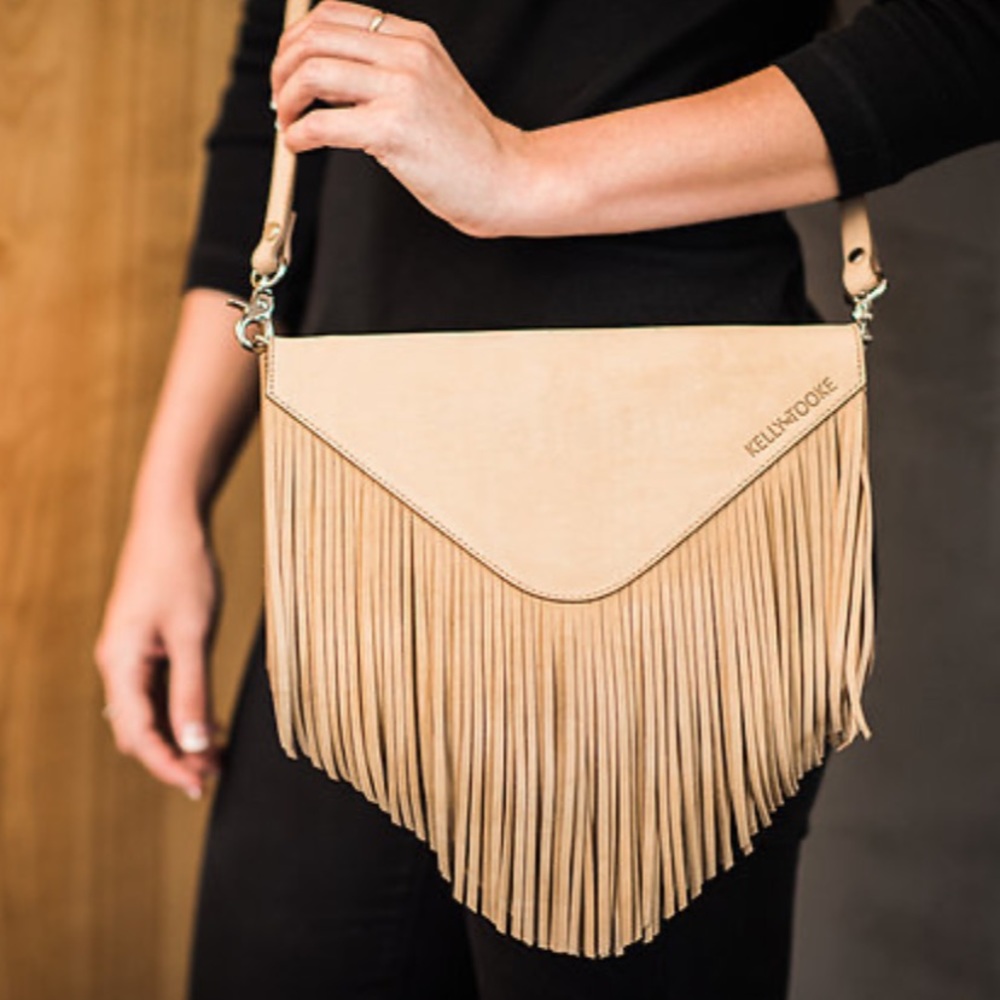 Kelly Tooke Mountain Fringe Crossbody Purse